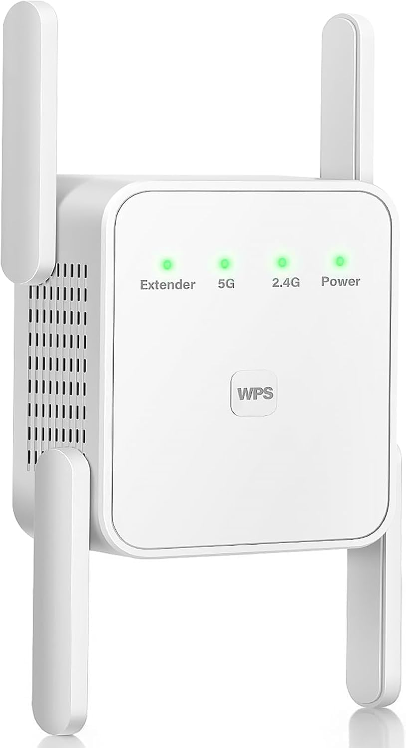 WiFi Extender Signal Booster-WiFi Extender 1200Mbps Dual Band (5GHz/2.4GHz) 360 Full CoverageUp to (4000 sq.ft) and 35 Devices 1-Tap Setup, WiFi Repeater with Ethernet Port-image-37