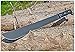 Evil Wear Outdoor Machete mit Holster Schwarz Taktisches Einhand-Messer Gürtel Messer 55cm