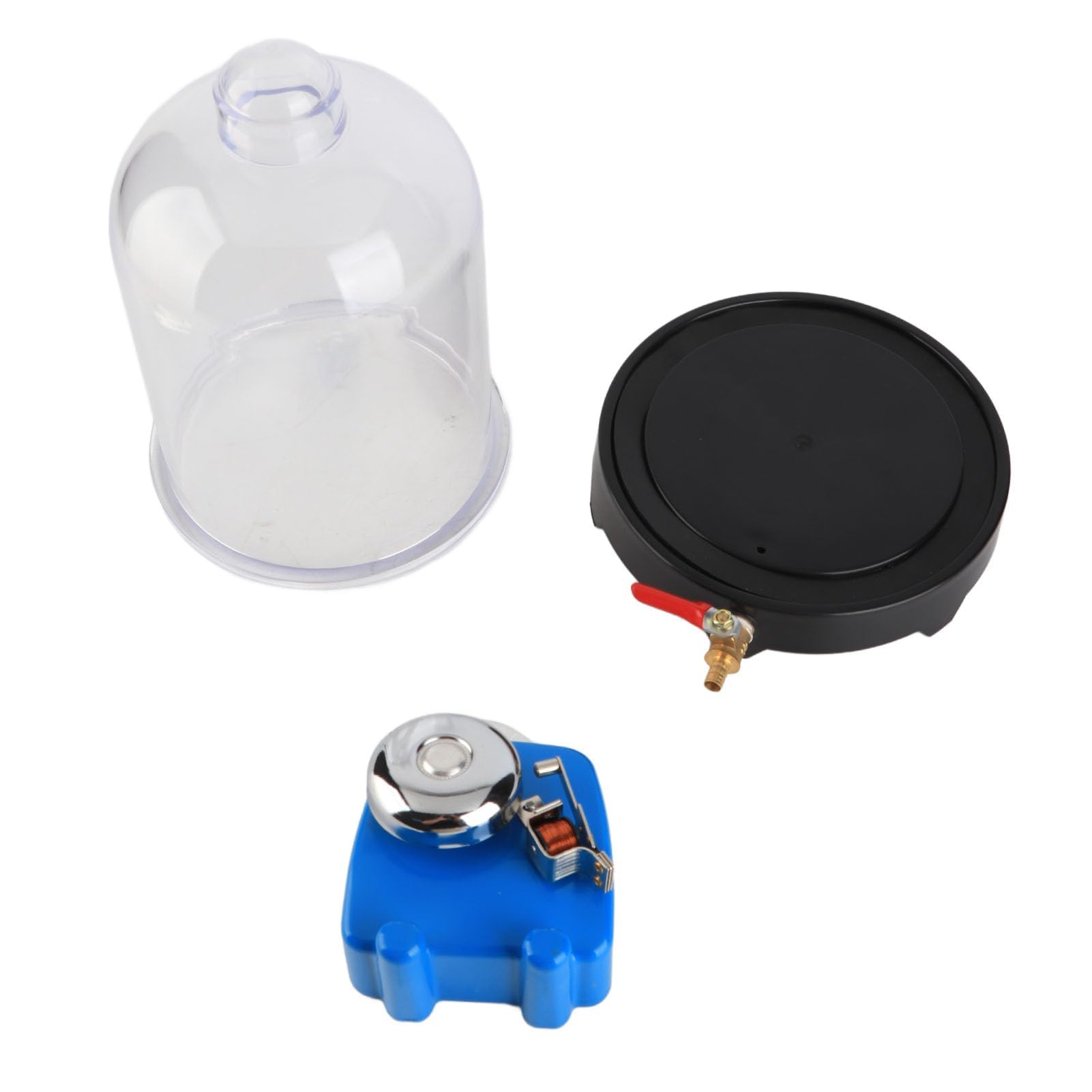 Kit Demostración Vacío con Tarro Sonido Material PVC Funciona Pilas para Laboratorio Aula Enseñanza Ciencia Campana Electricidad