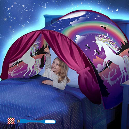 Tents parte Tiendas de campaña Cama Cama tienda tienda de ensueño Kid 's Fantasy niños Dormitorio Decoración (unicornio)