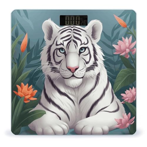 Báscula Digital de Baño Blanca VstaDank con LCD Precisa miniatura 1