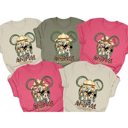Custom Safari Family Shirts, Personalized Animal Kingdom Tees, Safari Family Matching Shirts, Safari Adventure Family Trip Shirts, Matching Family Vacation, Family Matching Shirt, Group Vacation Shirt