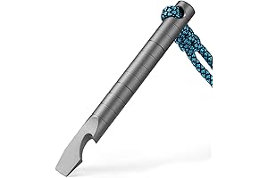 TISUR Titanium EDC Pry Bar: Versatile Keychain Multitool