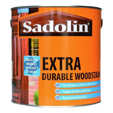 Sadolin Extra Woodstain Yellow Tin 2.5lt Redwood Cover