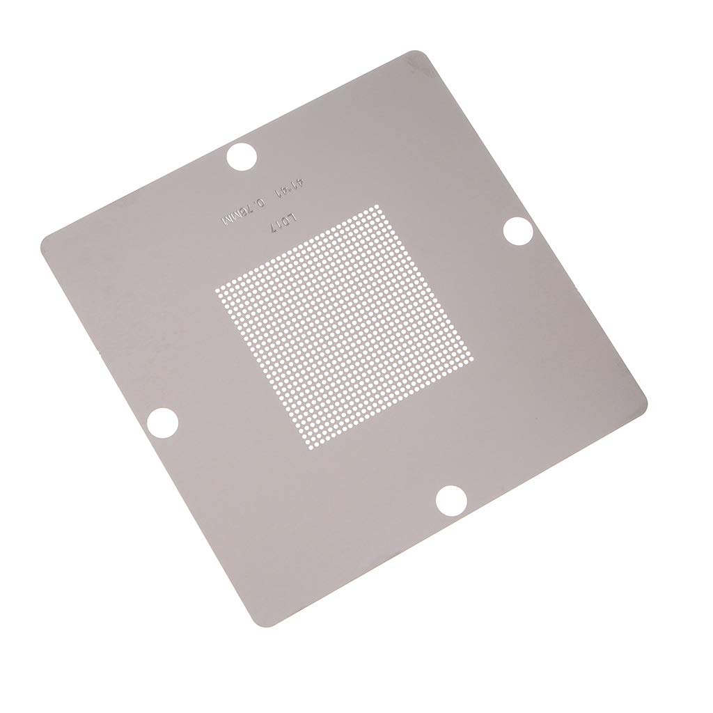QUQUTWO 10cs/Set 90x90mm Universal BGA Reballing Stencil Steel Stencils Template Silver