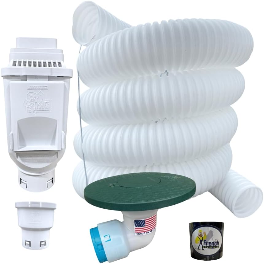 Amazon.com: French Drain Man 3½ in. Gutter Downspout Extensions Kit ...