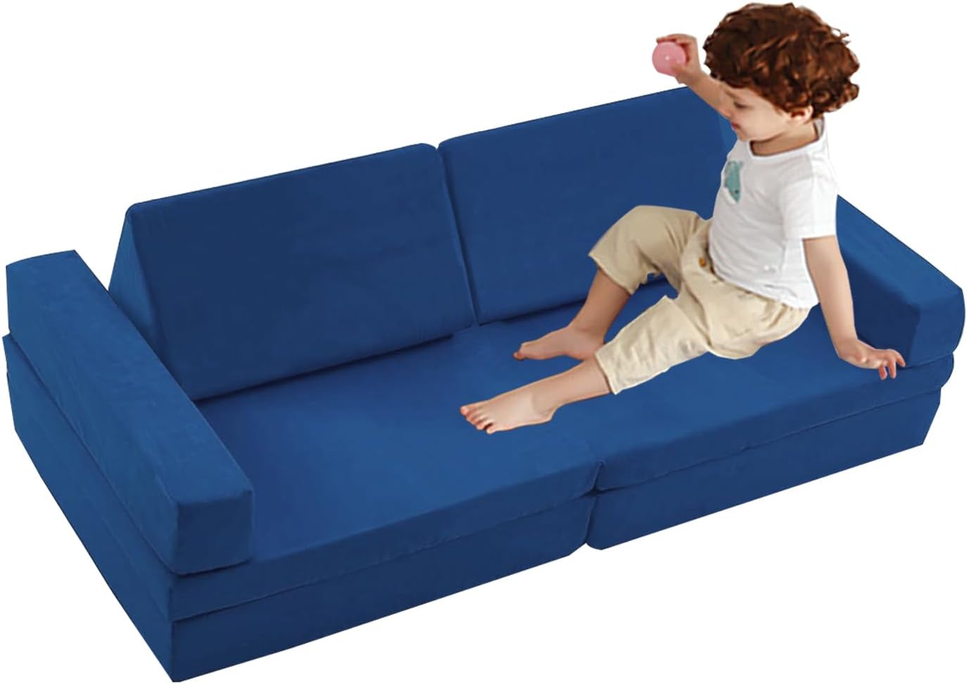 CCHAIN Modular Play Couch Sofa for Kids Imaginative