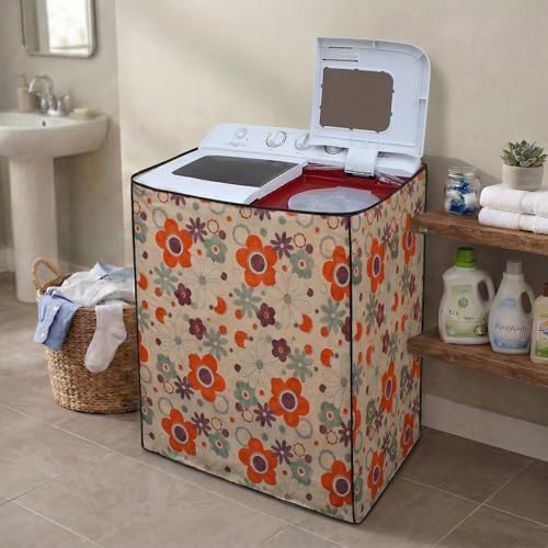 Image of DREAM CARE Waterproof & Dustproof Washing Machine Cover Top Load & Semi Automatic Suitable for 6 kg, 6.2 kg, 6.5 kg (80 x 86 x 51 cms)