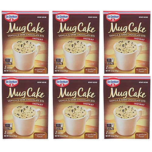 Dr. Oetker Vanilla & Dark Chocolate Instant Mugcake Mix (6 Pack, Total of 15.6oz)