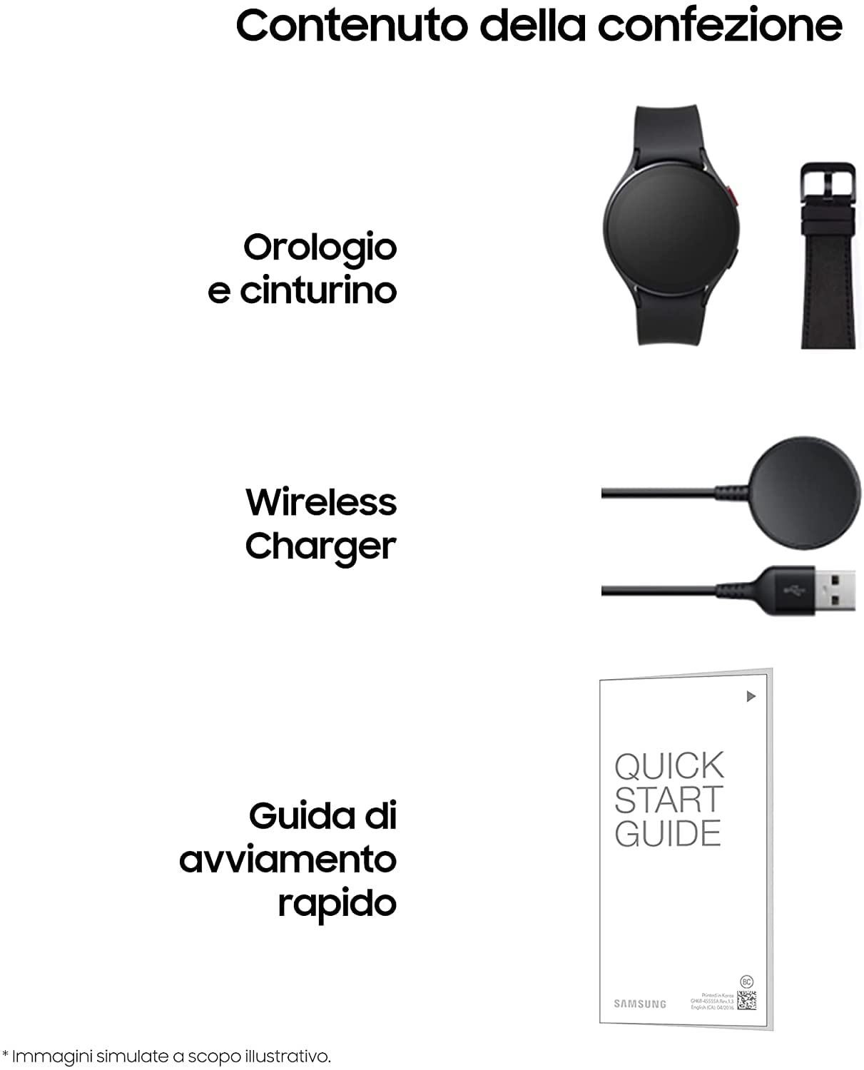 SAMSUNG Galaxy Watch4 44mm Orologio Smartwatch, Monitoraggio Salute, Fitness Tracker, Batteria lunga durata, Bluetooth, Nero, 2021 [Versione Italiana]