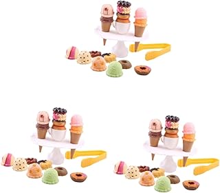 Toyvian 3 Pçs Brinquedos Para Crianças Brinquedo Para Crianças Brinquedos Infantis Crianças Playset Crianças Brinquedos Educativos Empilhamento Brinquedos Kidcraft Playset Sorvete