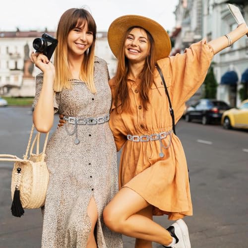 1pc Metal Waist Chain, Stylish Gold Belt Multi-Layered Adjustable Belt For Women Dress Belly Jewelry4