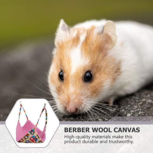 POPETPOP Quente Hamster Hammock Reversível de Pelúcia de Inverno Guiné Cama Suspensa Cama de Gato Co