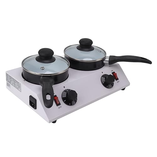 Máquina de fusión de chocolate, 2 tanques de temperatura constante, máquina eléctrica de fusión de chocolate, derretidor de chocolate de aluminio de