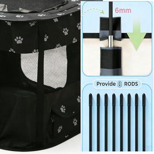 Parc pour animaux pliable rectangle pour les vacances au camping - 5