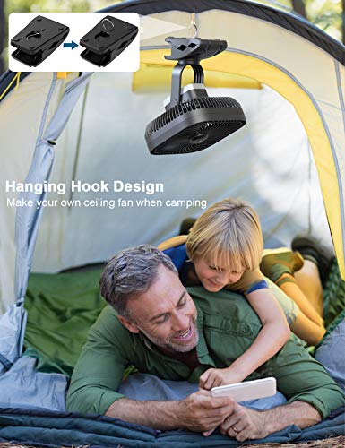 SLENPET 20000mAh Clip-On Fan