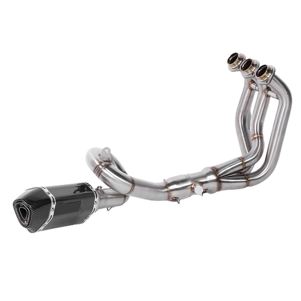di Scarico delle Prestazioni di Corse con Silenziatore in Fibra in Fibra di Carbonio, Adatto a MT-09 2014-2020, FZ-09 2014-2017, Tracer 900, XSR 900 2016-2020