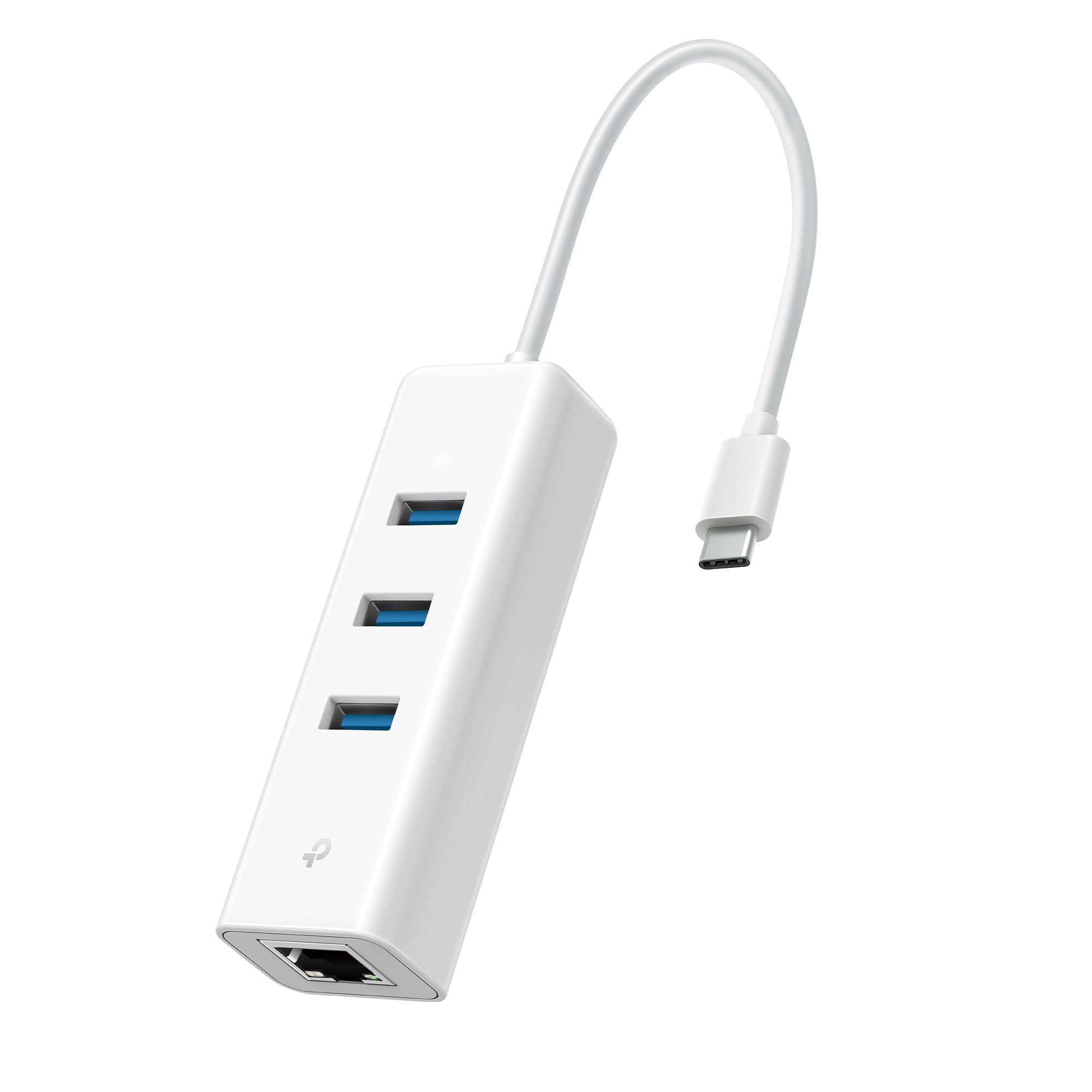 TP-Link UE330C USB-C 3.0 to Ethernet Adapter | Portable 3-Port USB-A 3.0 Hub w/ 1 Gigabit RJ45 Ethernet Port | Laptop Network Adapter | Plug & Play | Supports Win 7/8/8.1/10/11, Mac OS X (10.9-10.15)