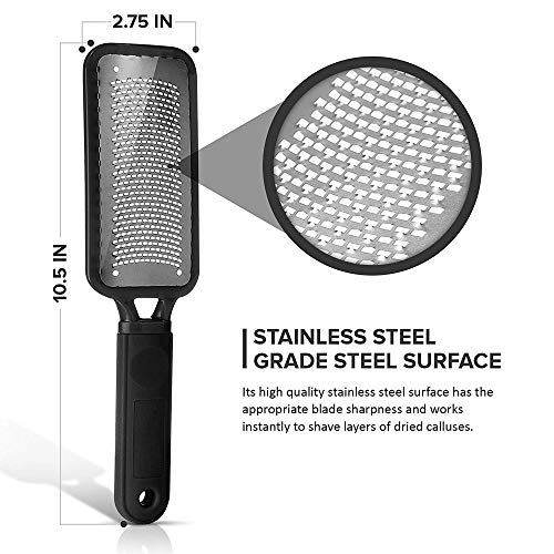 TEEROVA Colossal Foot Rasp Foot File and Callus Remover for Dry and Wet Feet, Best Foot Care Pedicure Metal Surface Tool to Remove Hard Skin - Image 7
