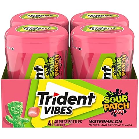 Trident Vibes SOUR PATCH KIDS Watermelon Gum Cover