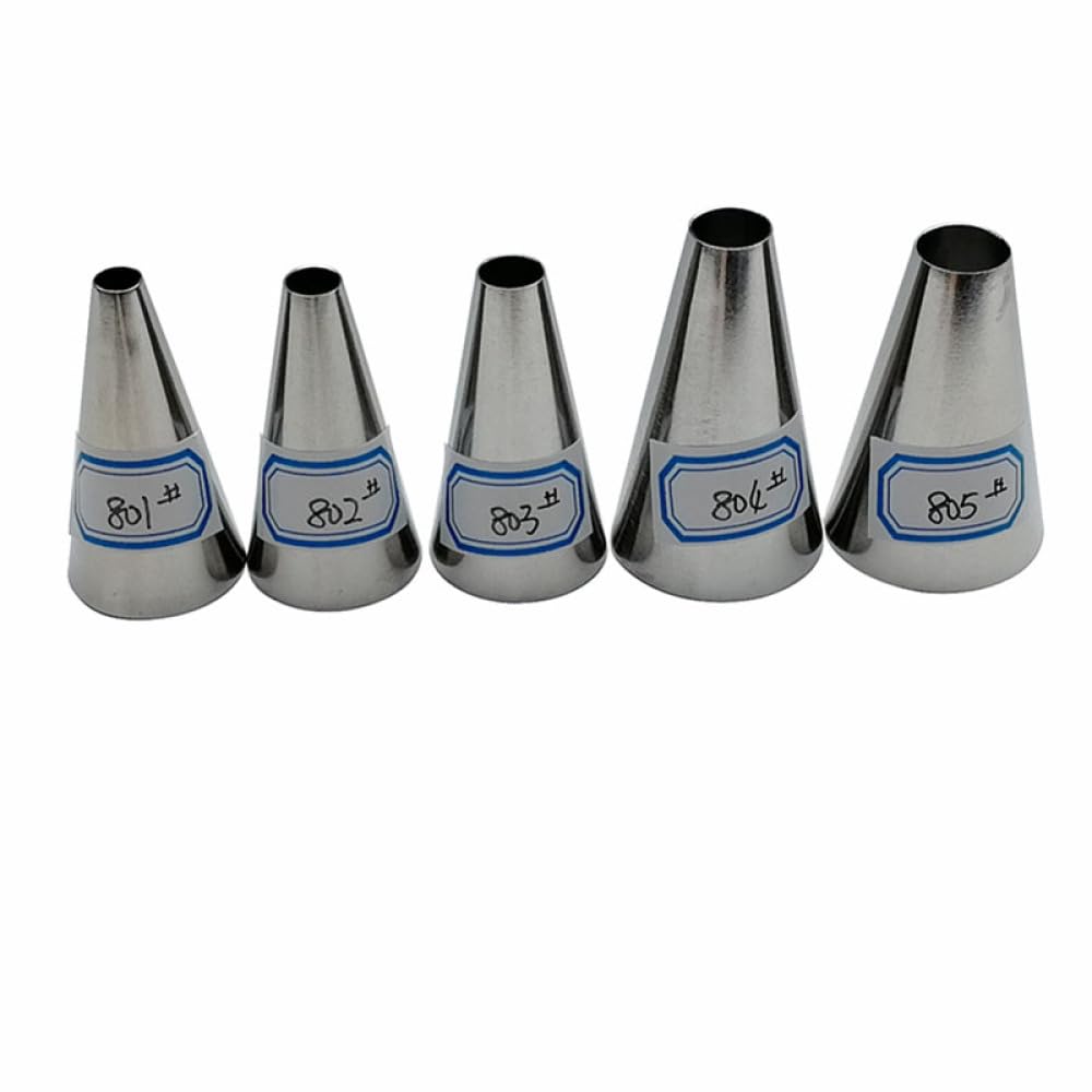 Suministros para hornear boquillas redondas de pastelería para decoración de pasteles, glaseado, boquillas de crema para galletas, confitería, decoración de pasteles (802)