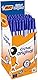 BIC 8373609 Kugelschreiber Cristal Medium, Blau, Strichstärke 0,4mm, 50 Stück