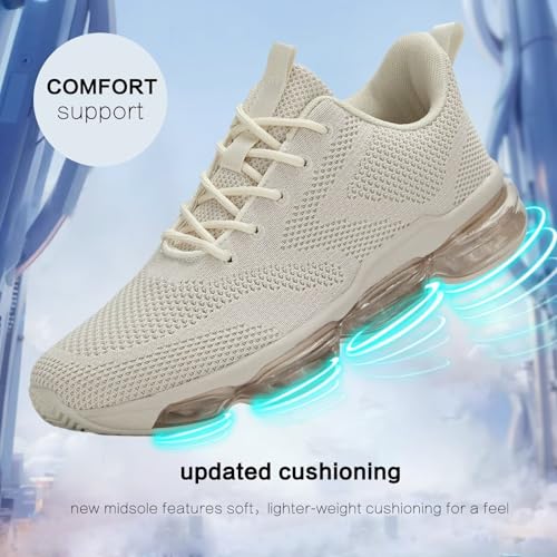 Image of Mens Running Shoes Air Low Top Comfort Walking Lace Up Sneakers Breathable Fashion Tennis Sport Gym Fitness Cross Trainers