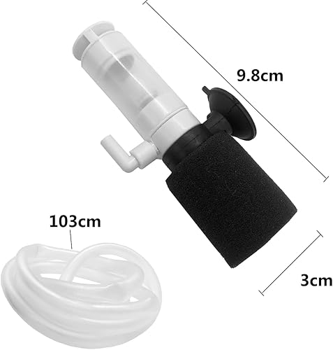 Miniatura 2 de ny - Mini filtro de pez esponja 3 en 1, filtro ultra silencioso de bomba de aire para acuario pecera