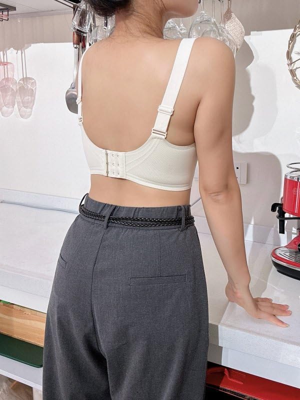 Seamless Bras for Women No Underwire Breathable Lace Bralettes Wireless Push Up Scalloped Full Coverage Everyday Bra - Image 8