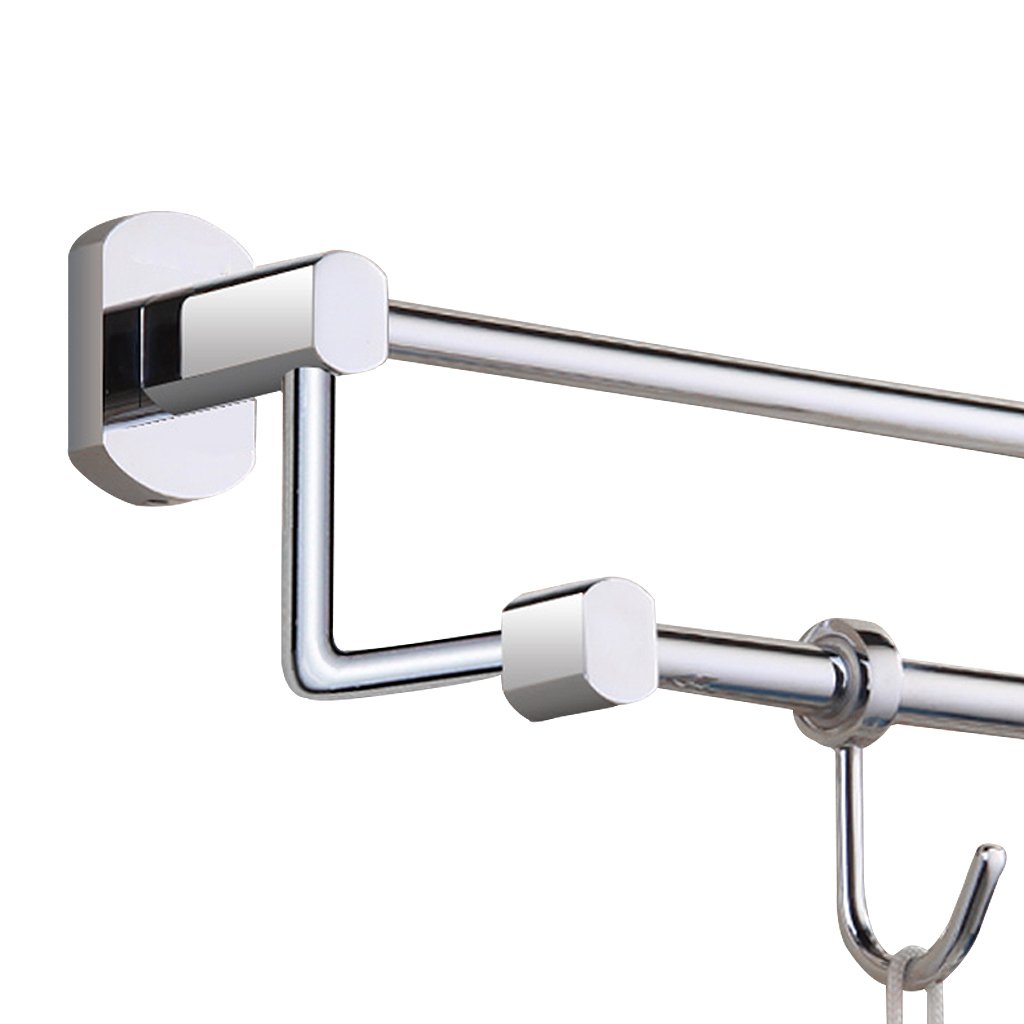 Barre porte-serviettes double pour optimiser votre cuisine ou douche