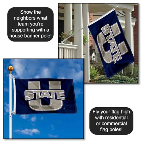 College Flags & Banners Utah Garden Flag - Double-Sided 13x18 Inch Polyester, Officially Licensed