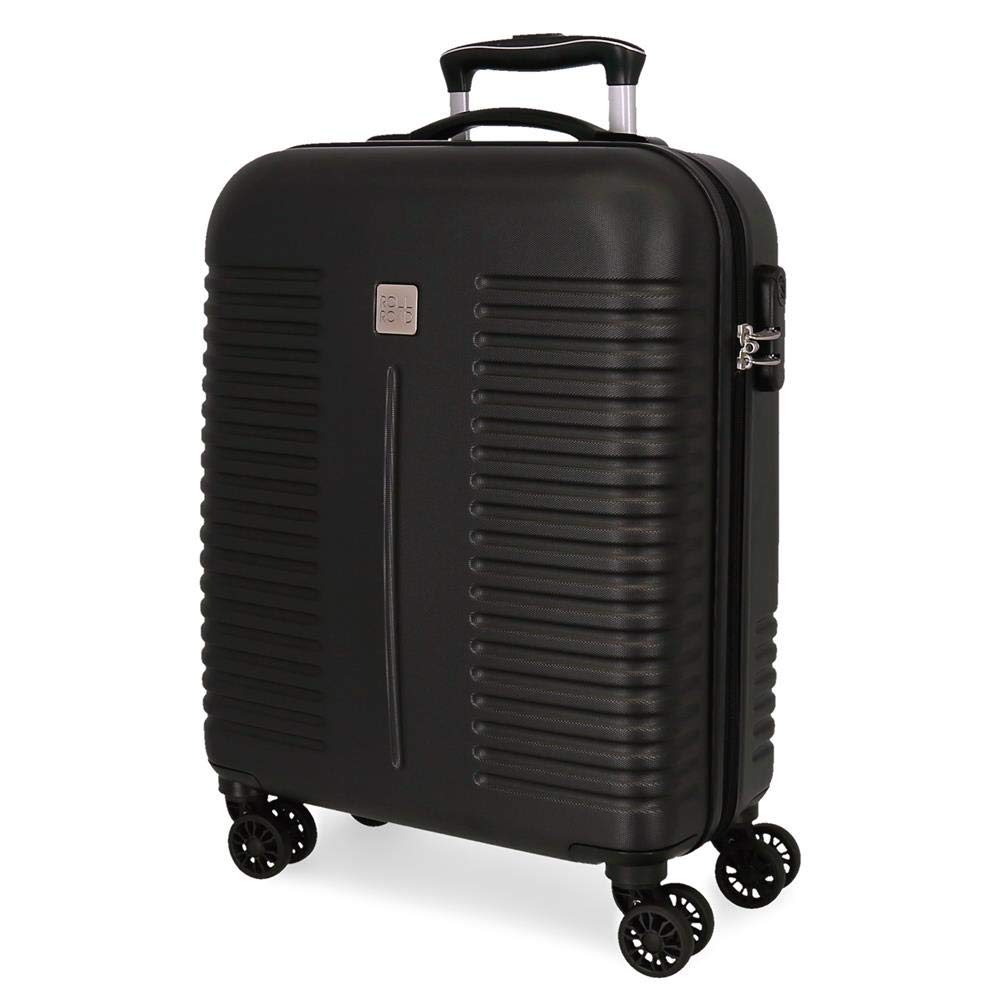 Valise enfant - Roll Road - Valise cabine garçon "Next Level" - 55 x 38 x 20 cm - Noir
