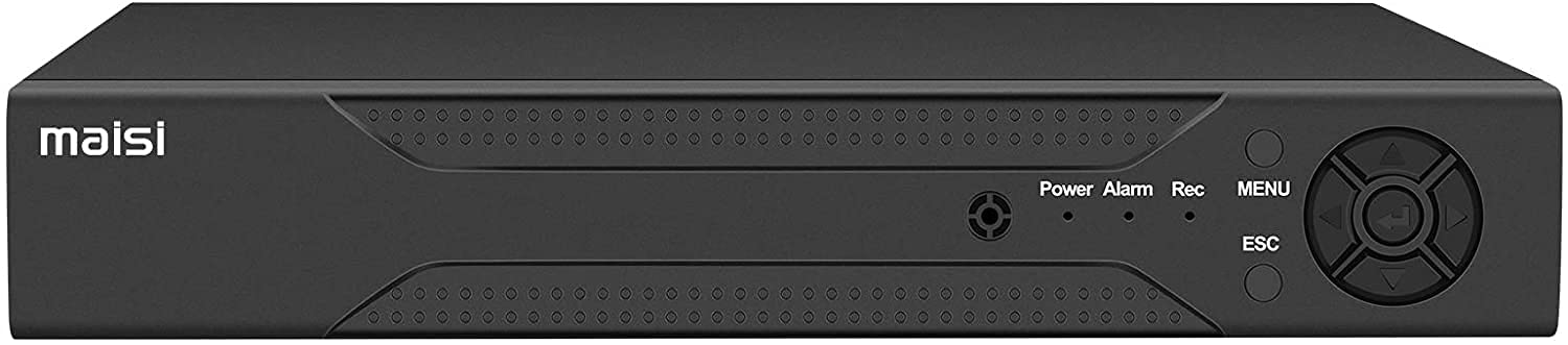 maisi 8 Channel 3K Lite DVR Recorder for CCTV Security Camera System, Support AHD/CVI/TVI/IP/CVBS/Analog Cameras, Motion Detection, Email Alert, Remote Viewing, USB Backup, NO Hard Drive Disk