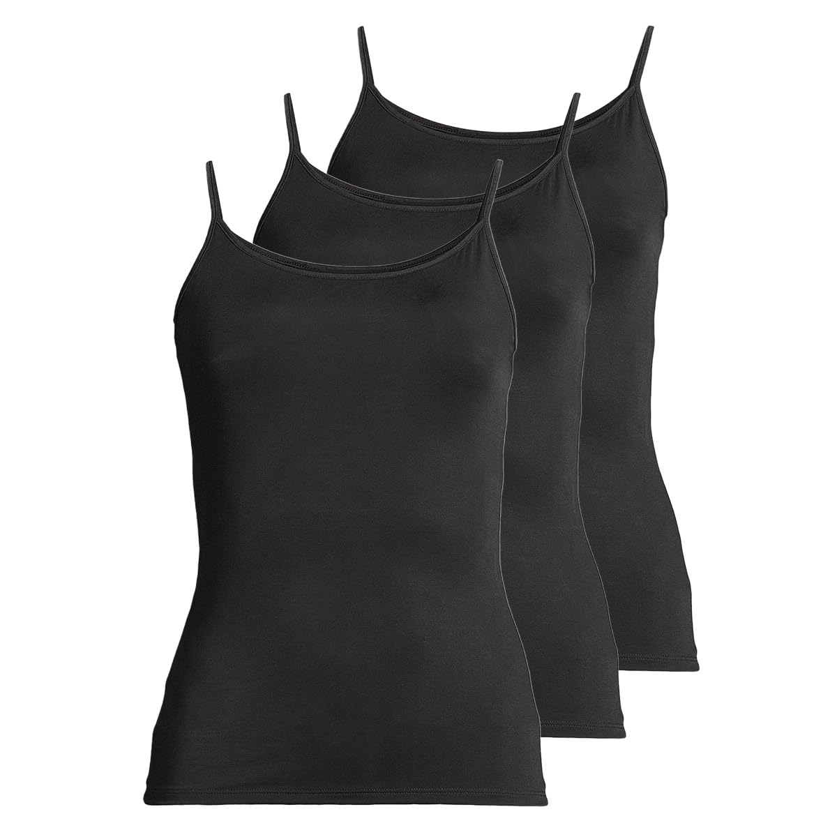 Nina von C 3er Pack Pure - Damen - Spaghetti Top - Tank Top - Unterwäsche