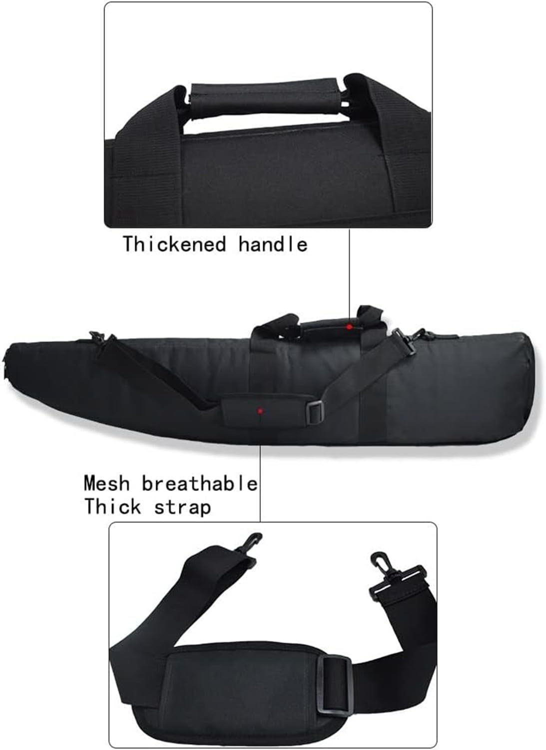 Bolsa para Armas Bolsa De Rifle Impermeable Funda Táctica Rifle para Caza Pesca, 800D Tactical Soft Bolsa para Rifle 75/100/120 Cm Bolsa De Almacenamiento De Armas Impermeable