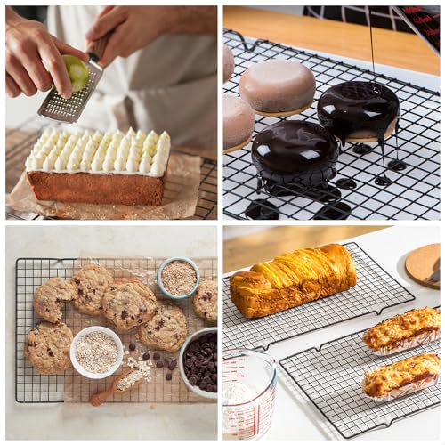 Winhonw Cooling Racks For Cooking, Baking And Grilling, 16 * 10Inch Grid Thick Wire Cooling Rack, Easy To Clean Safety,2Pcs thumb #5