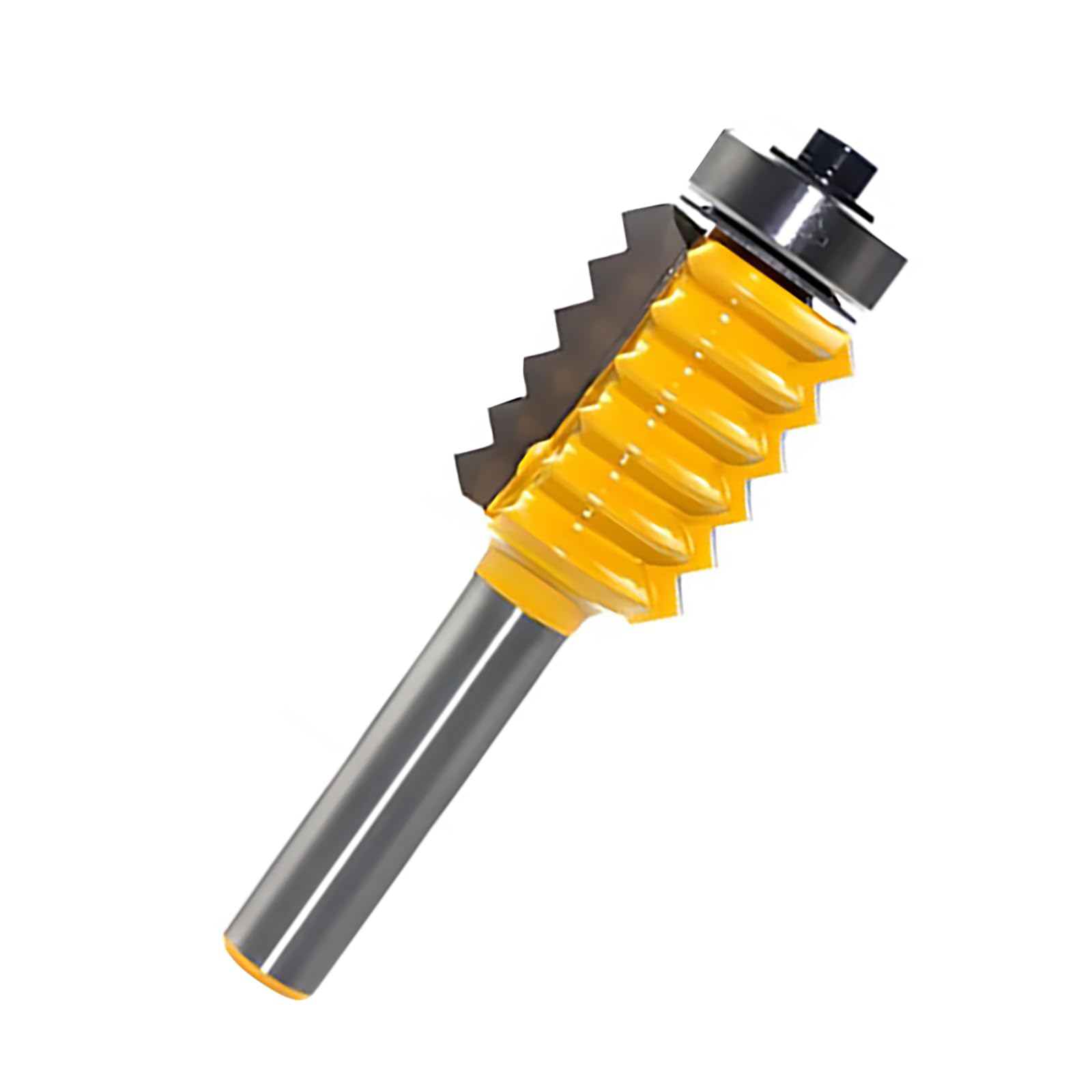 8mm Shank HSS Joint Router Bit for Woodworking, Tongue & Groove V Finger Joint Router Bit for DIY Door Table Cabinet
