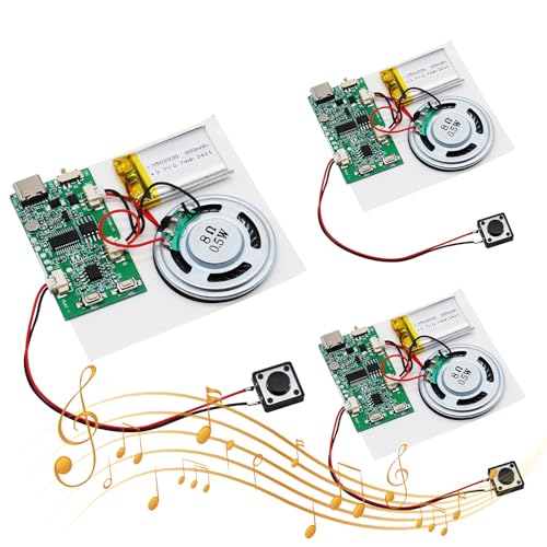 【Riproduzione audio lunga】Memoria flash integrata da 8 MB, può riprodurre circa 4 minuti e supporta la riproduzione di file audio MP3 di alta qualità fino a 8 minuti, soddisfacendo varie esigenze di utilizzo.
