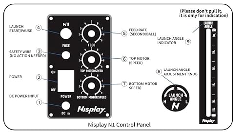 image for Nisplay Portable Tennis Ball Machine (26lbs) - Dual Motor for TopSpin 