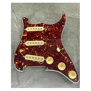ZYZYZY PickGuard Couleur De Perle Rouge Complète pour Stratocaster Micros Pickguard - Les Beatles, Paul McCartney, John Lennon, RIngo Starr, George Harrison