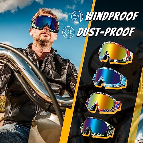 Gafas de motocross resistentes al viento para ojos protegidos 5