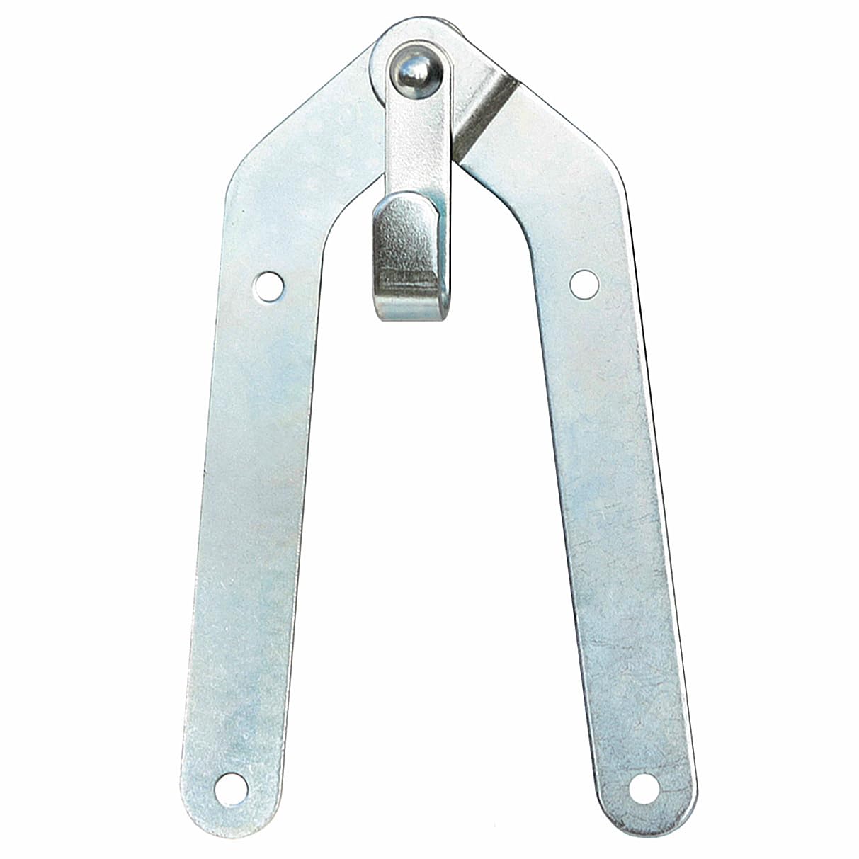 2 x Ladder Hinge Stepladder Hinges with Hook Clamp Galvanised - Selection: with Short Hook