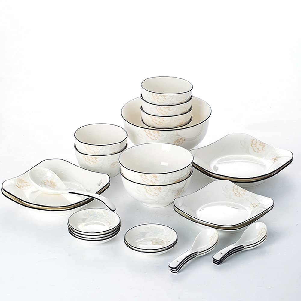 Tischgeschirr-Sets im Palast-Stil. Feine Geschirr-Sets. Teller-Geschirr-Sets aus Porzellan