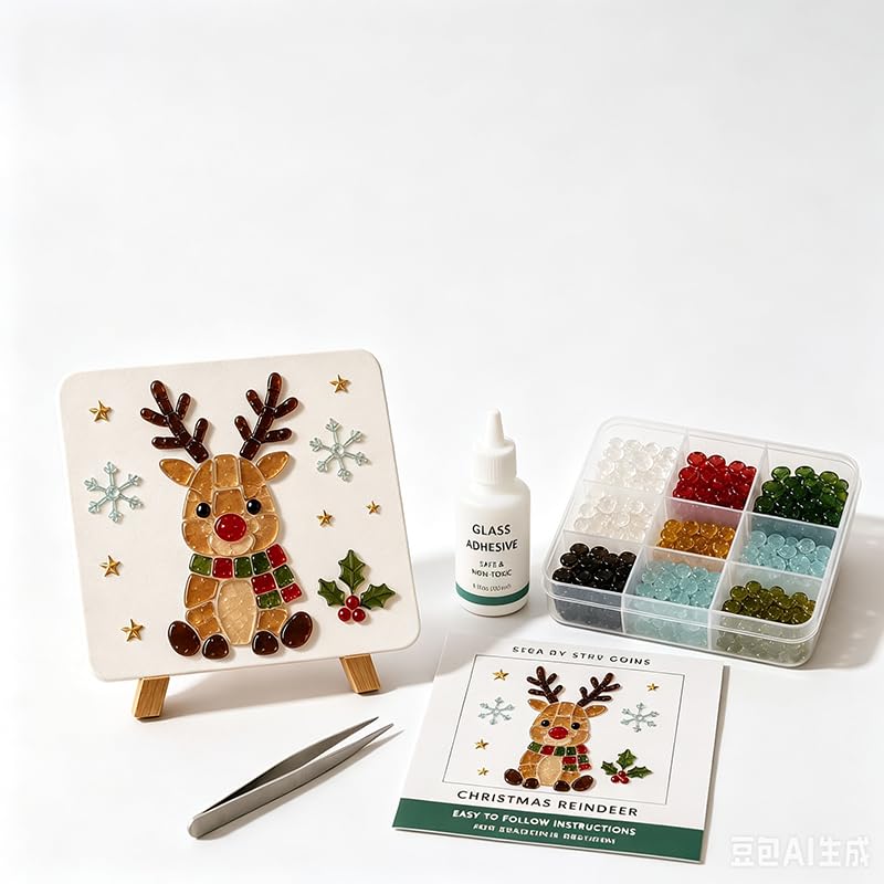 Mosaic Art Kit | DIY Mosaic Bead Craft Kits for Kids Adults