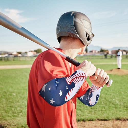 Image of Shyyween 6 Pair Arm Sleeve for Youth Kid Boy | Compression Baseball Drip Arm Sleeve, Cooling Arm Sleeve for Softball Football Basketball, UV Protection, Youth Sports Gift