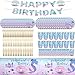 BlinBlin Stoviglie per Feste di Compleanno a Sirena, Set di Stoviglie a Sirena, Decorazione a Tema Sirena per Feste di Compleanno per Ragazze, Forniture per Feste per 16 Ospiti