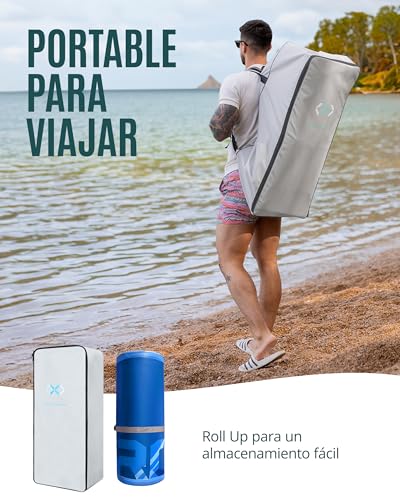 ZLX Tabla Paddle Surf Hinchable 350cm Tabla de Surf con Asiento, Sup Capacidad 200kg para 2 Personas, Tabla de Remo Inflable Geeignet für Anfänger, Haustiere, Yoga, Angeln - imagen 6