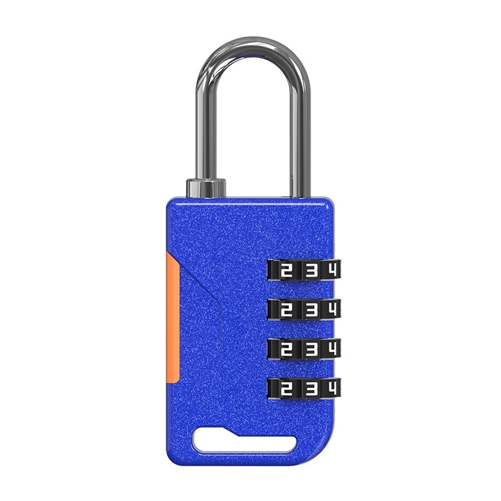 Gnyvzxplq Blue 804 Suitcase Locks, Keyless 4 Digit Combination Lock Theft Zinc Alloy Multicolor For Travel Luggage(Blue 804)