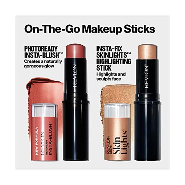 Revlon-Insta-Blush-Stick-Berry-Kiss Revlon Blush Stick, PhotoReady Insta-Blush Face Makeup with Cream to Powder Formula, High Impact Color, Moisturizing Creamy Formula, 320 Berry Kiss, 1.15 Oz