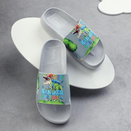 Image of Liberty Lucy & Luke CONNER-2E Casual Printed Slides Slipper For Kids With EVA Sole | Comfortable PU Outsole | Cushioned Footbed | Lightweight and Trendy Design | Stylish Footwear